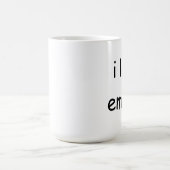 J'aime la tasse de café d'emails (Centre)