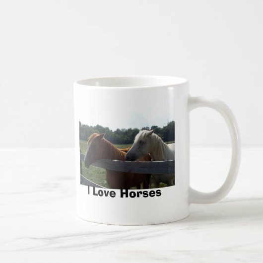 J'aime la tasse de chevaux (Droite)