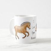 J'aime la tasse de chevaux de fjord (Devant gauche)