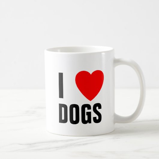 J'AIME la tasse de CHIENS (Droite)