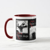 J'aime la tasse de chiens (Gauche)