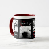 J'aime la tasse de chiens (Devant gauche)