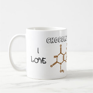 J'aime la tasse de chocolat et de caféine