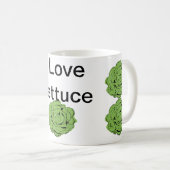 J'aime la tasse de classique de laitue (Devant droit)