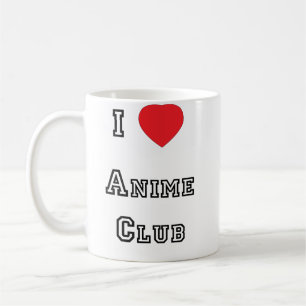 J'aime la tasse de club d'Anime