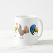 J'aime la tasse de coqs (Devant droit)