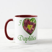 J'aime la tasse de Daylilies (Gauche)