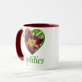 J'aime la tasse de Daylilies (Devant gauche)