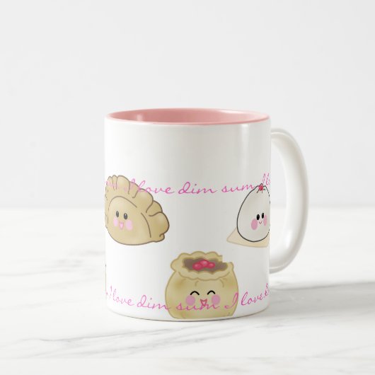 J'aime la tasse de dim sum (Devant droit)