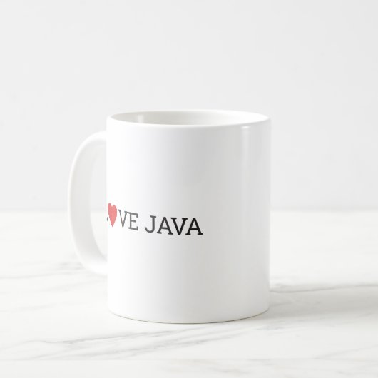 J'aime la tasse de Java (Devant gauche)