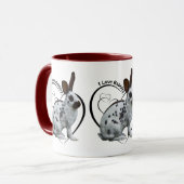 J'aime la tasse de lapins (Devant gauche)