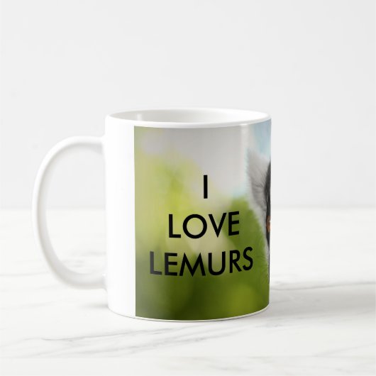J'aime la TASSE de lémurs ! (Gauche)