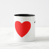 J'aime la tasse de lévriers italiens (Centre)