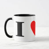 J'aime la tasse de lévriers italiens (Gauche)