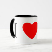 J'aime la tasse de lévriers italiens (Devant gauche)