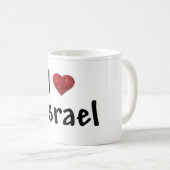 J'aime la tasse de l'Israël (Devant droit)