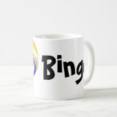 J'aime la tasse de logo de coeur de bingo-test ! (Devant droit)