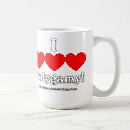 J'aime la tasse de polygamie (Droite)
