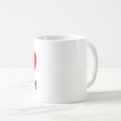 J'aime la tasse de professeur de maths (Devant droit)