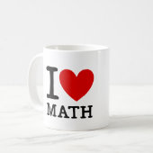 J'aime la tasse de professeur de maths (Devant gauche)