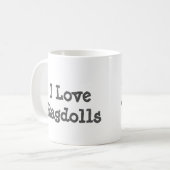 J'aime la tasse de Ragdolls (Devant gauche)