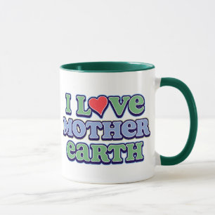 J'aime la tasse de sonnerie de Terre