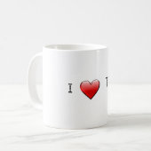 J'aime la tasse de tennis (Devant gauche)