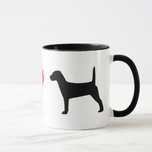 J'aime la tasse de terriers de Jack Russell