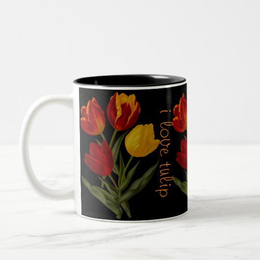 j'aime la tasse de tulipe (Gauche)