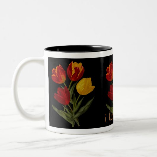 j'aime la tasse de tulipe (Gauche)