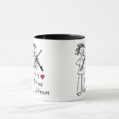 J'aime la tasse de violon pour le magasin de site (Centre)