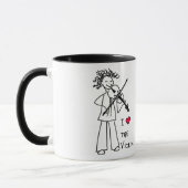 J'aime la tasse de violon pour le magasin de site (Gauche)