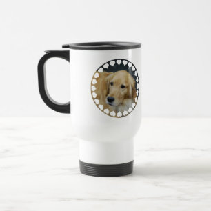 J'aime la tasse de voyage de Goldens