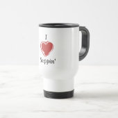 J'aime la tasse de voyage de Steppin (Devant droit)
