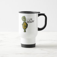 J'aime la tasse de voyage de tortues