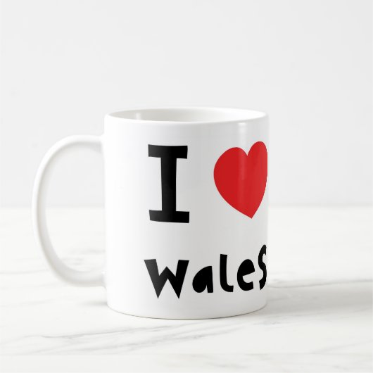 J'aime la tasse du Pays de Galles (Gauche)