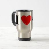 J'aime la tasse écossaise de voyage de terriers (Devant gauche)