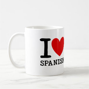 J'aime la tasse espagnole de professeur
