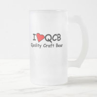 J'aime la tasse givrée de QCB (bière de métier de
