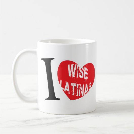J'aime la tasse sage de sotomayor de Latina (Gauche)