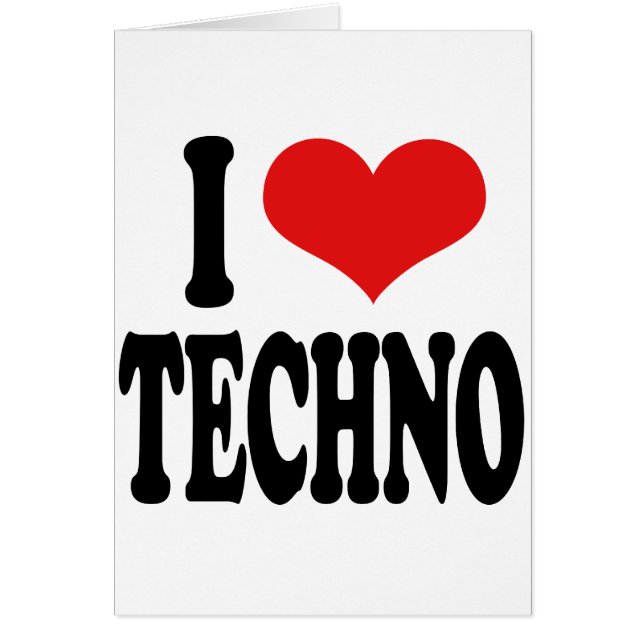 J'aime la techno (Devant)