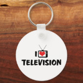 J'aime la télévision porte-clés (Recto)