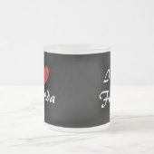 J'Aime La Typographie De Floride Gelé Café Mug (Centre)