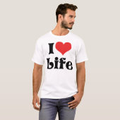 J'aime la vie T-Shirt (Devant entier)