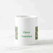 J'aime l'Amérique. Tasse à café (Centre)