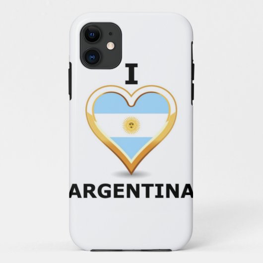 J'aime l'Argentine - coque iphone (Dos)