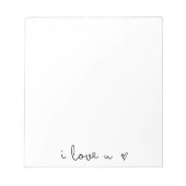 j'aime le bloc-notes (Devant)