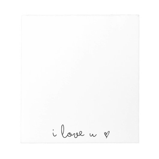 j'aime le bloc-notes (Devant)