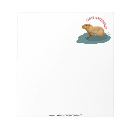 J'aime le Bloc-notes capybaras (Devant)