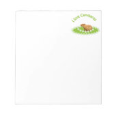 J'aime le Bloc-notes de notes de la série Capybara (Devant)